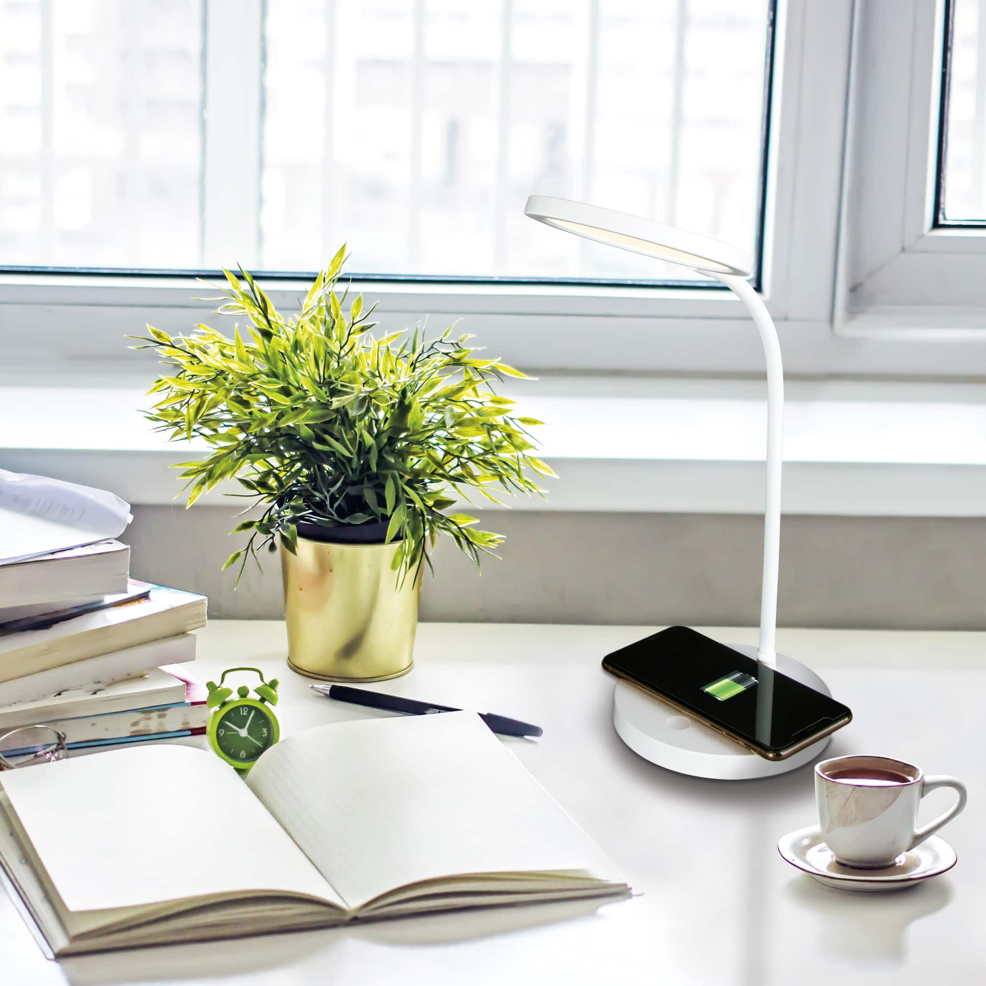 Good Housekeeping by OttLite Circular LED Desk Lamp